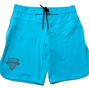 Alphalete competition trunks men 36 blue Titan Board Shorts Christian Guzman